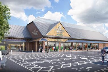 This CGI creation gives an impression of the new look CT Baker Budgens of Holt store