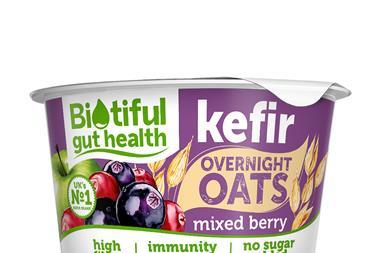 Biotiful Kefir Overnight Oats Mixed Berry