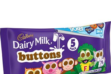 Cadbury Buttons pack with Merlin tickets promotion