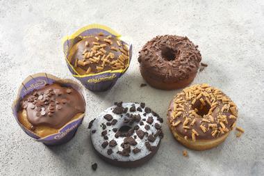 Cadbury and Oreo muffins and doughnuts