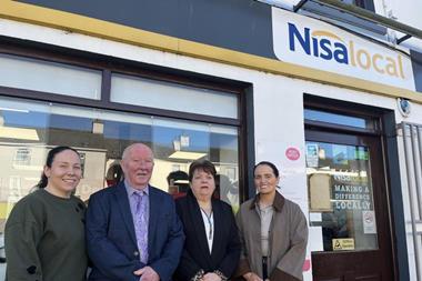 Outside the family shop Tracey Mcloughlin, Benny McClave, Rose McClave and Nuala Pearson (credit – Jasmin Walls)