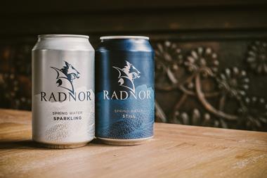 Radnor Hills Spring Water Cans