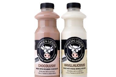 The new see-through 750ml Uber Udder bottles (RRP £2.00-£2.40) will replace the current cartons