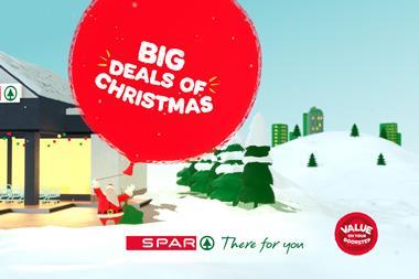 SPAR santa waving