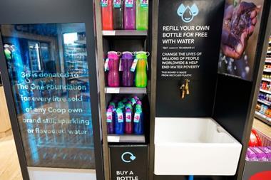 Co-op concept store water taps