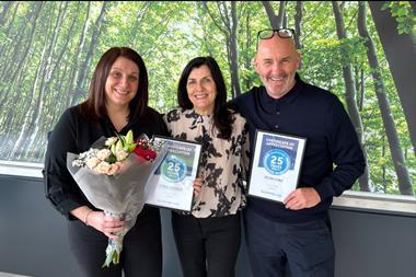 From L to R Lynne Hedger, Karen Scott, Kevin Lowe