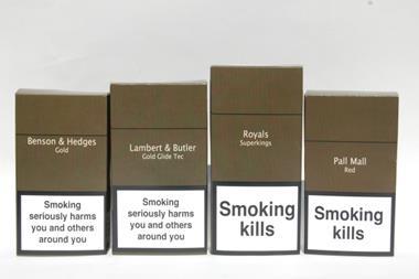Plain tobacco packaging