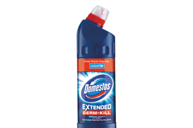 Domestos will carry a Unicef message its bottles