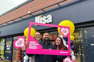 Mike Sohal - Dallam Stores - donation to Boulting Avenue Family Hub