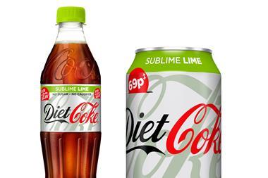 Diet Coke Sublime Lime bottle and can cropped