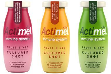 Actimel Fruit And Veg Cultured Shots