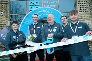 Manager Simon Williams and team launch Co-op's newest store