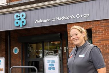 Store manager Tracey Burn at the newly refurbished COOP store