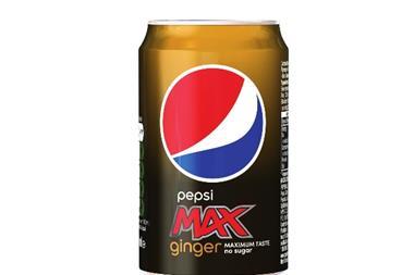 Pepsi Max Ginger is packaged with a distinct black and golden bronze design