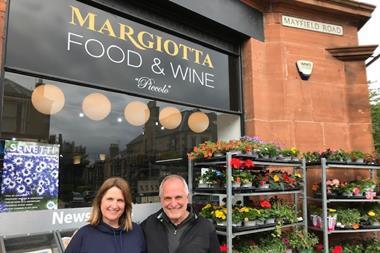 Audrey and Franco Margiotta outside their Mayfield Road branch