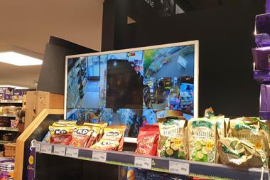 CCTV screen in store_security
