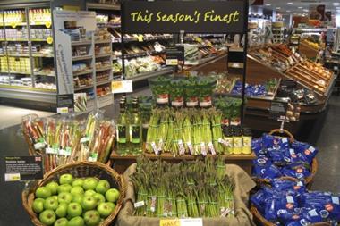 Budgens fresh produce display