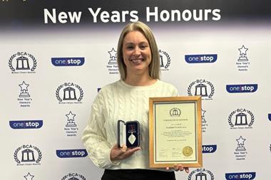 Leanne with her BCA award