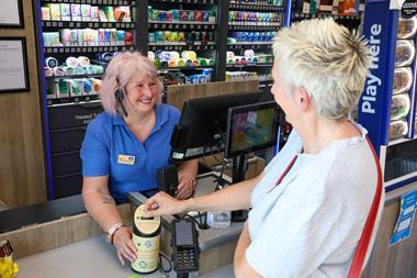 Customer donating to local groups