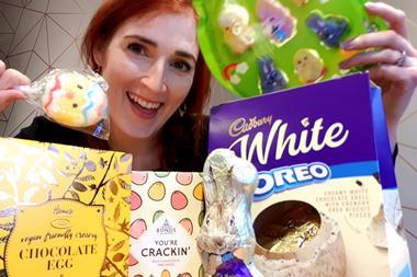 Easter eggs, lollipops and chocolate bunnies