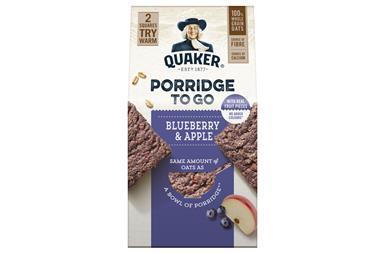 Quaker Porridge To Go Blueberry And Apple