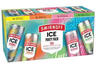 Smirnoff Masala Smirnoff Ice Party Pack_5410316973434_Angle_10x250ml