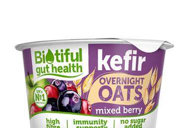 Biotiful Kefir Overnight Oats Mixed Berry