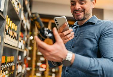 wine bottle phone scan GettyImages-2268135169