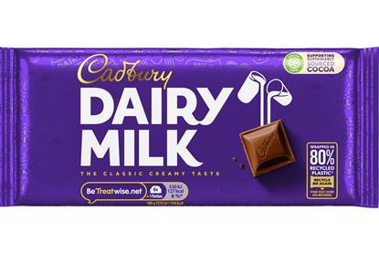 Cadbury Dairy Milk 80% Recycled