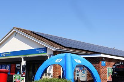 Billinghay Food Store solar panels