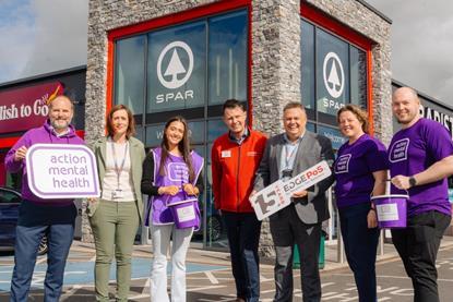 1. Henderson Technology fundraising at SPAR Mallusk for Action Mental Health (AMH) LR