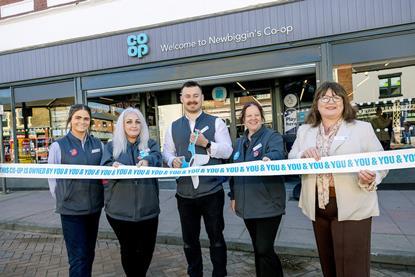 Store Manager Ryan Ratcliffe and team members and, Ceri Finn, who focusses on Member and Community Engagement in the area