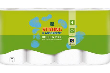 Co-op Roll Kitchen Towe (four pack)