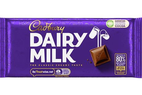 Cadbury Dairy Milk 80% Recycled