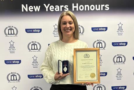 Leanne with her BCA award