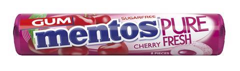 Mentos Pure Fresh Gum Cherry Roll 8PCS