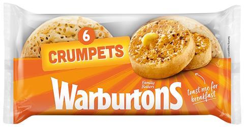 Warburtons 6pk Crumpets cropped