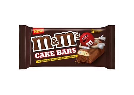 M&Ms Cake Bars