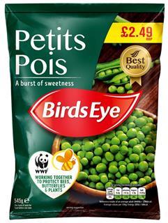 Birds Eye Petits Pois 545g PMP £2.49 cropped