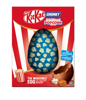 KitKat Chunky Salted Caramel Popcorn Incredible Egg 516g FF