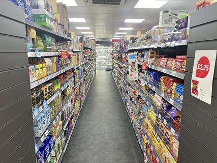 Nisa Local Menston_Hot bevs and biscuits aisle