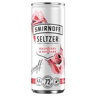 Smirnoff Seltzer Raspberry & Rhubarb (4.7% ABV)