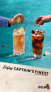 Captain Morgan Black Spiced Rum Serve Image - Elevate Update