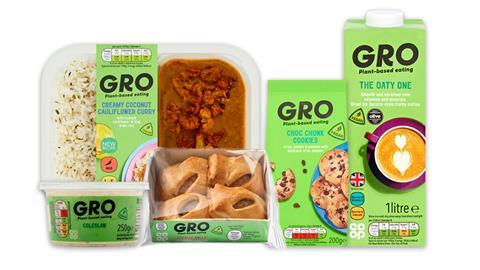Co-op Gro Plant-based vegan range
