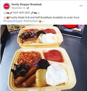 Family Shopper Broadoak_Hot breakfast Facebook