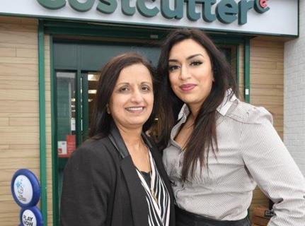 The store is run by long-standing Costcutter retailers, Manjula (left) and her daughter Suenita Keshwara (right)