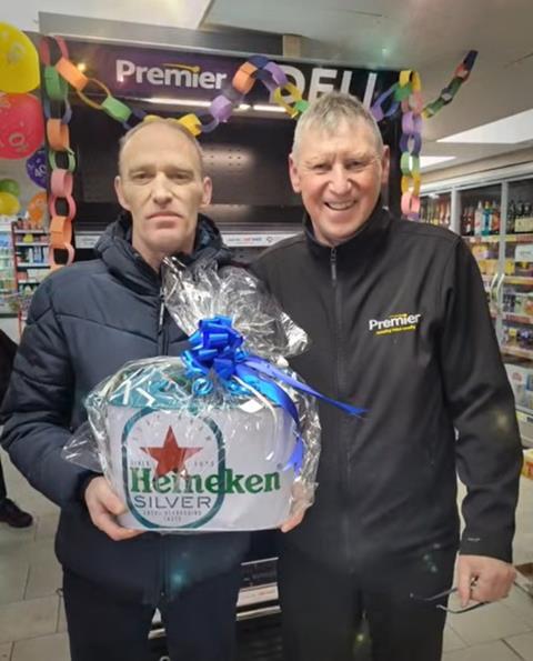 Broadway Convenience Store_Dennis with Heineken Prizewinner