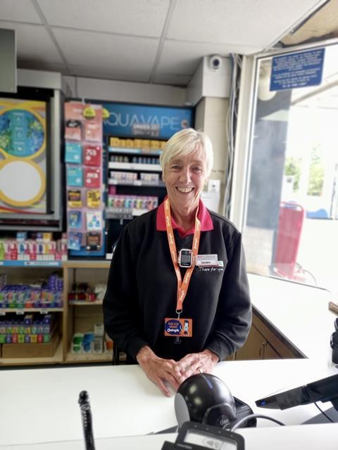 Deborah Hubery, Retail Customer Service Assistant, at Certas Energy, feels safer at works thanks to new body worn cameras