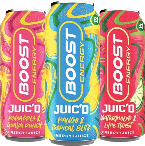 Boost Juic'd energy drink
