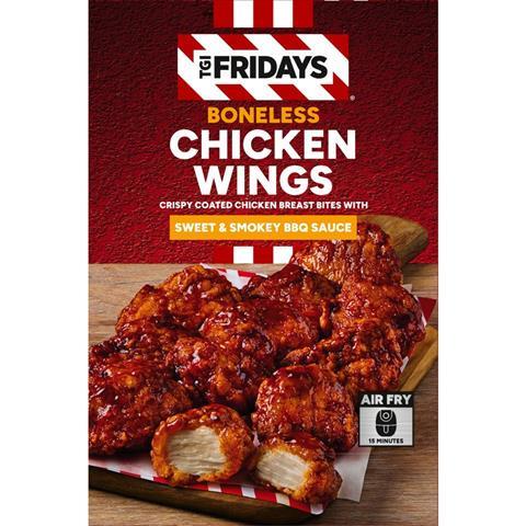 TGI Fridays BBQ Crispy Coated Boneless Chicken Wings